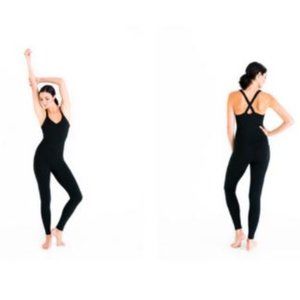 DYI Black Spandex Yoga Bodysuit